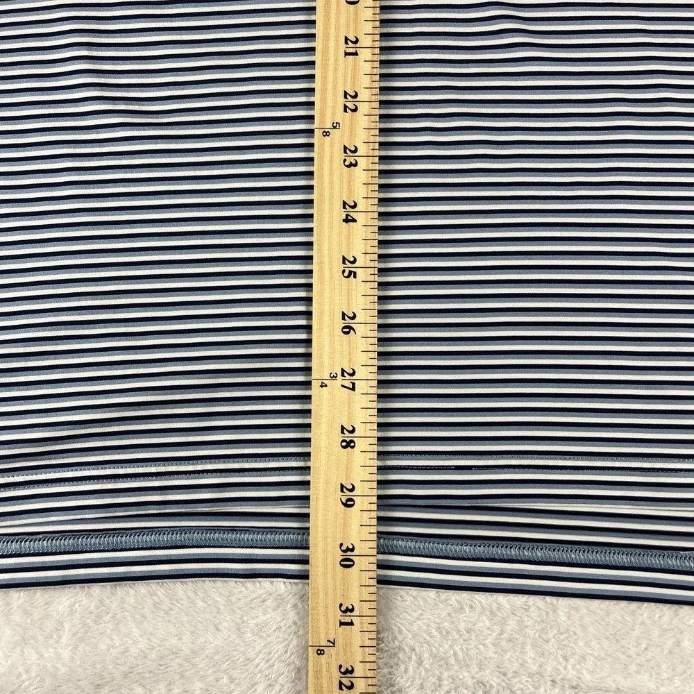 Ralph Lauren RLX Performance Golf Polo Shirt Men Size Large Blue‎ Striped Preppy
